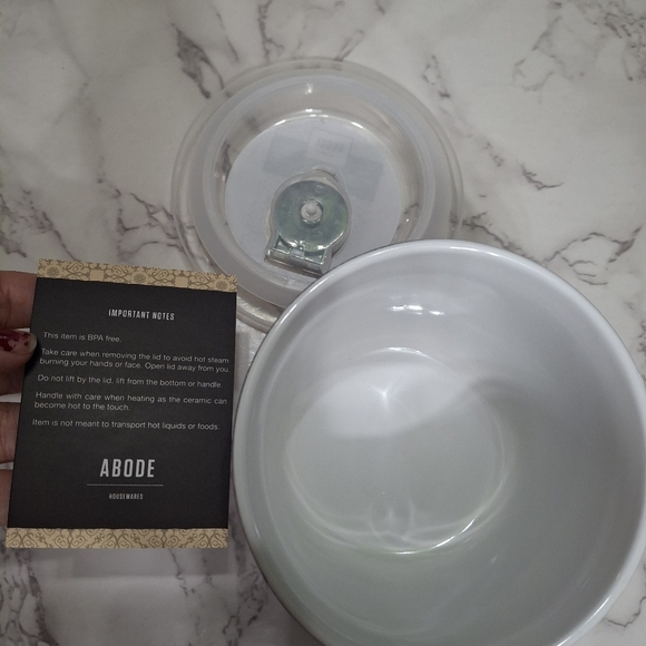 ABODE Teal Container with Lid - Picture 6 of 9